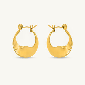 Wobbly Circle Hoop Earrings