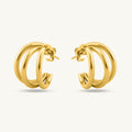 Triple Circle Hoop Earrings