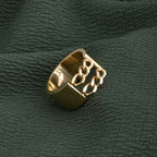 Chunky Gold Chain Ring