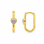 Heartlock Oval Hoops