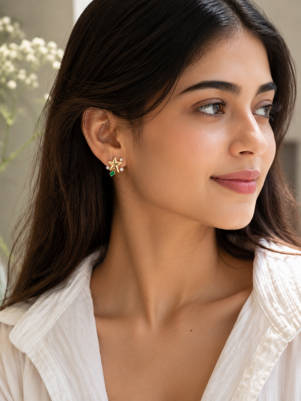 Emerald Starlight Studs