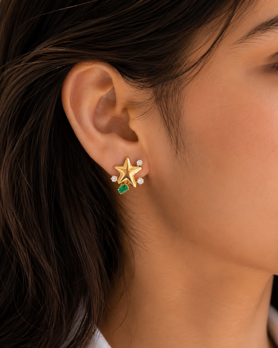 Emerald Starlight Studs
