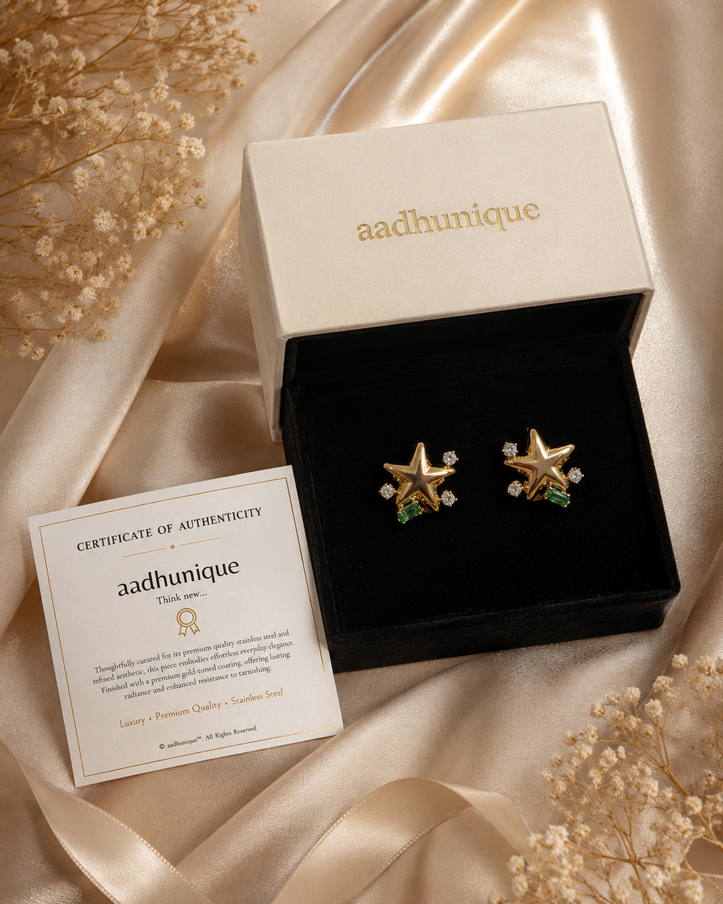 Emerald Starlight Studs