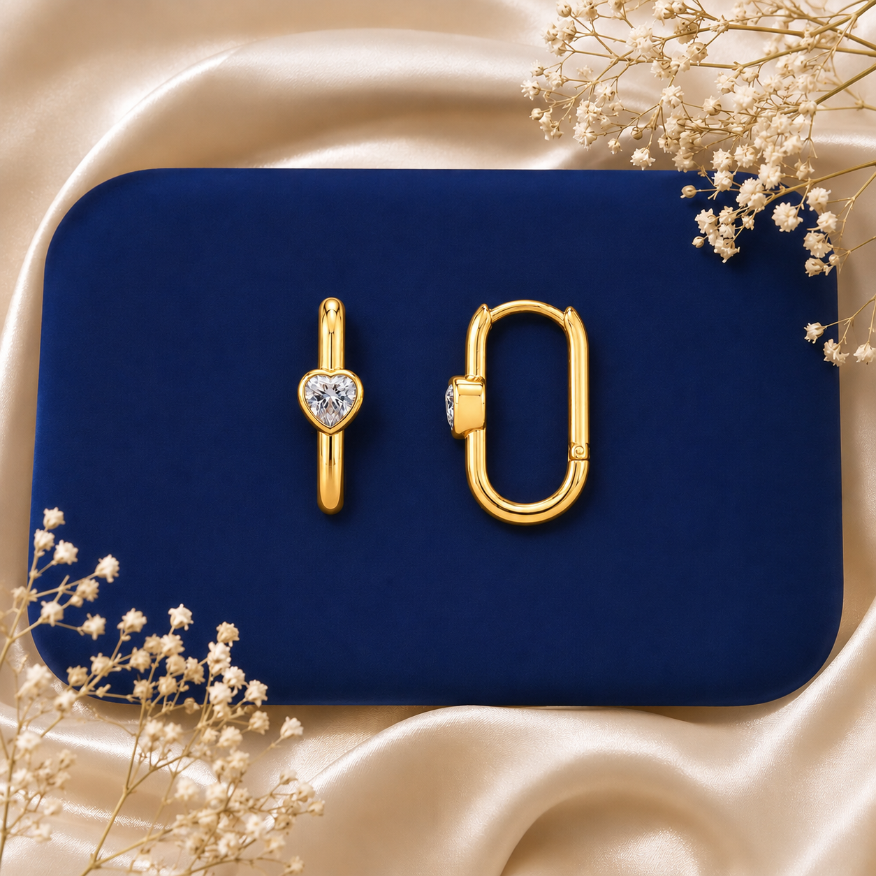 Heartlock Oval Hoops