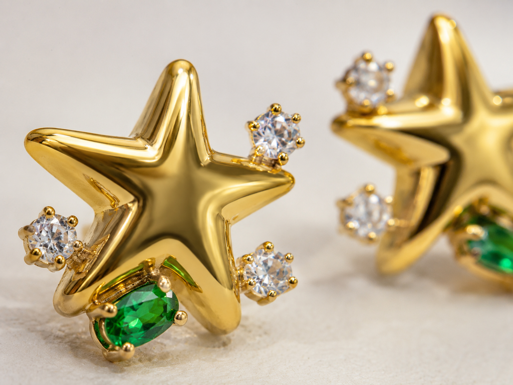 Emerald Starlight Studs